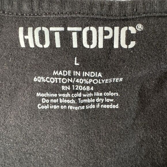 Hot Topic White Black Hoodie Size Large - Picture 4 of 9